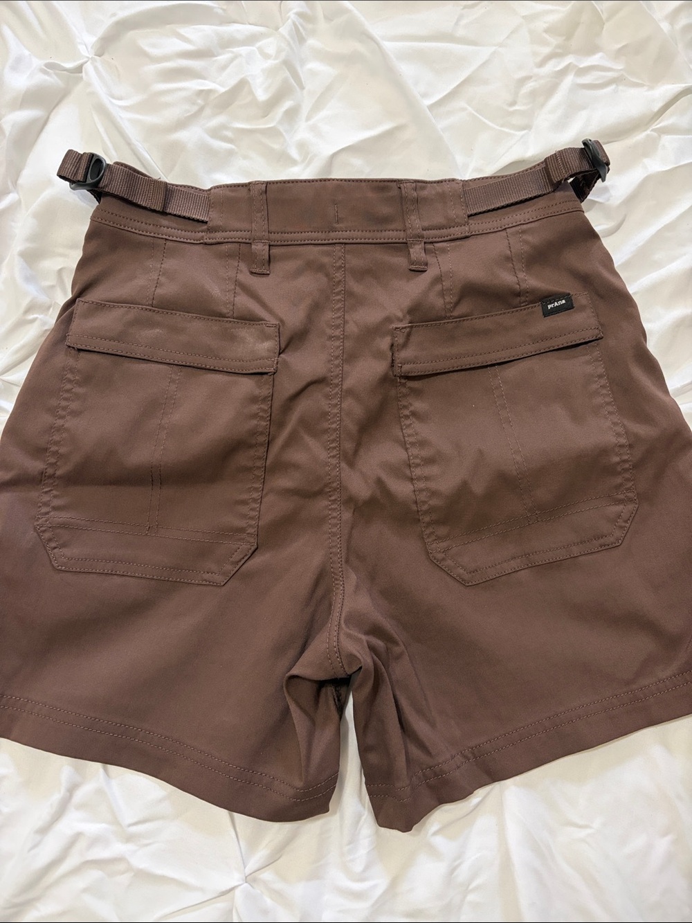 Prana High-Rise Brown Hiking/Utility Shorts Size 4/Small - Picture 2 of 7